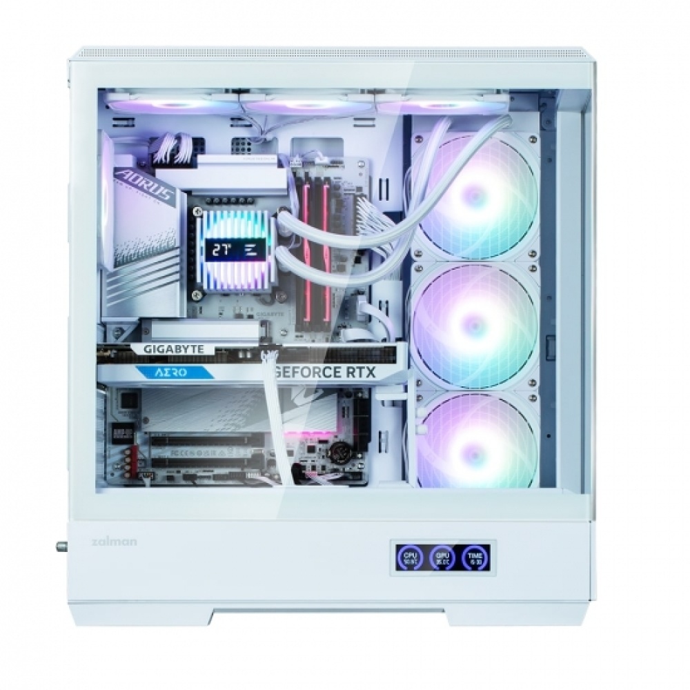 Корпус Zalman P50 DS без БП, 2xUSB3.0, 1xUSBType-C, 4x120мм ARGB, VGA 435мм, LCS ready, TG Side Panel, ATX, белый,P50DSWHITE — изображение 6