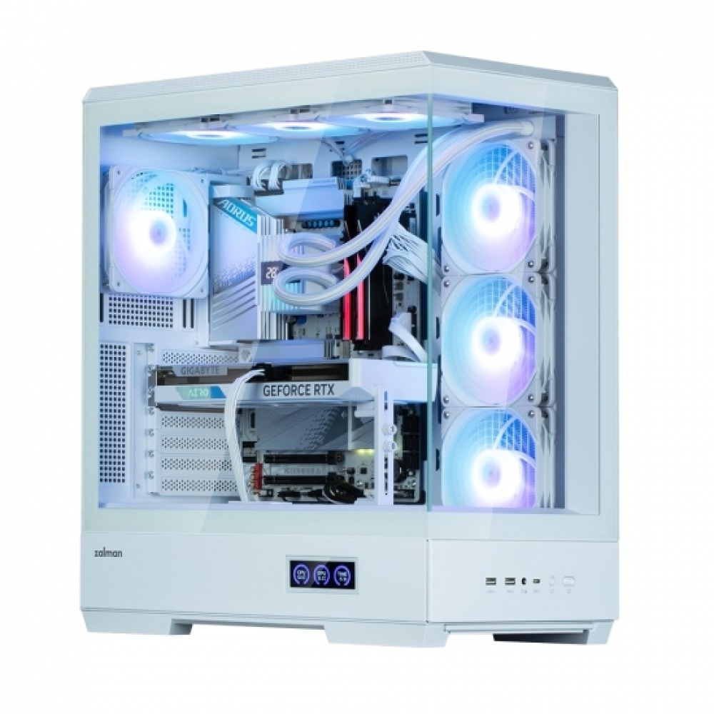 Корпус Zalman P50 DS без БП, 2xUSB3.0, 1xUSBType-C, 4x120мм ARGB, VGA 435мм, LCS ready, TG Side Panel, ATX, белый,P50DSWHITE — изображение 5