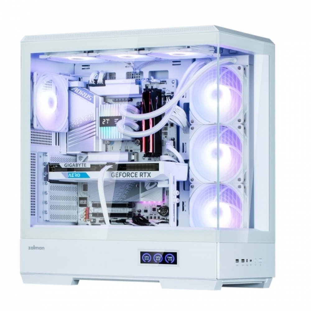 Корпус Zalman P50 DS без БП, 2xUSB3.0, 1xUSBType-C, 4x120мм ARGB, VGA 435мм, LCS ready, TG Side Panel, ATX, белый,P50DSWHITE — изображение 4