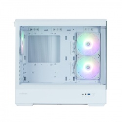 Корпус Zalman P30 White V2, без БП, 1xUSB3.0, 1хUSB Type-C, 3x120мм ARGB, TG Front/Side Panel, mATX, белый,P30WHITEV2 — изображение 2