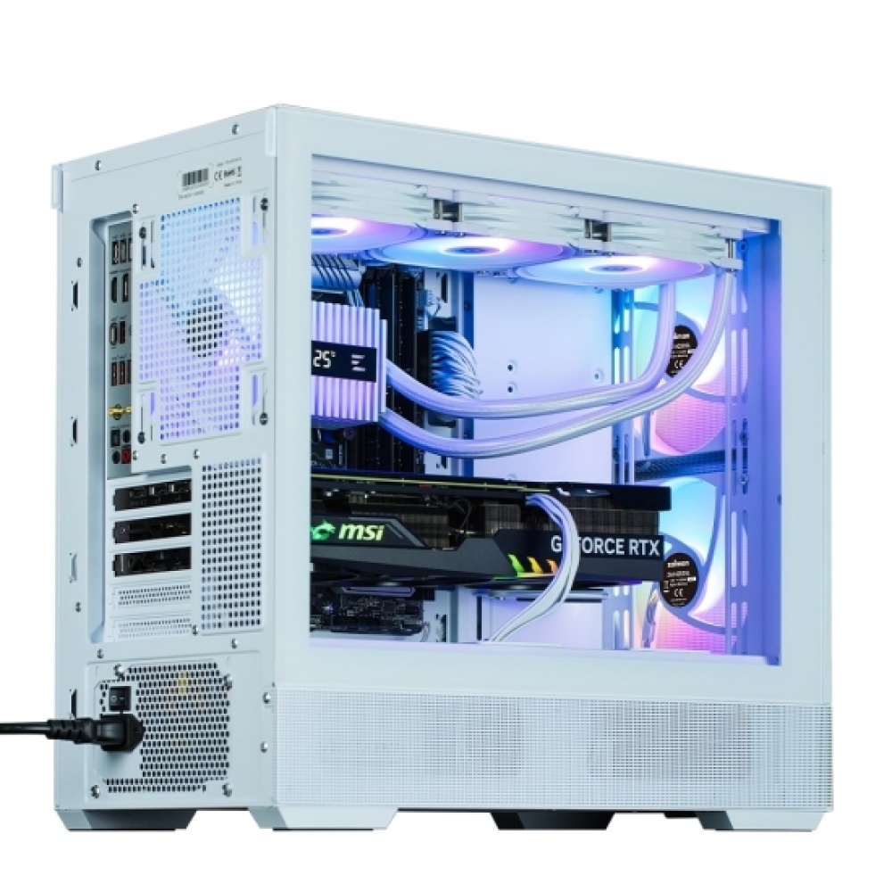 Корпус Zalman P30 AIR без БП, 1xUSB3.0, 1xUSBType-C, 3x140мм ARGB, VGA 392мм, LCS ready, TG Side Panel, mATX, белый,P30AIRWHITE — изображение 4