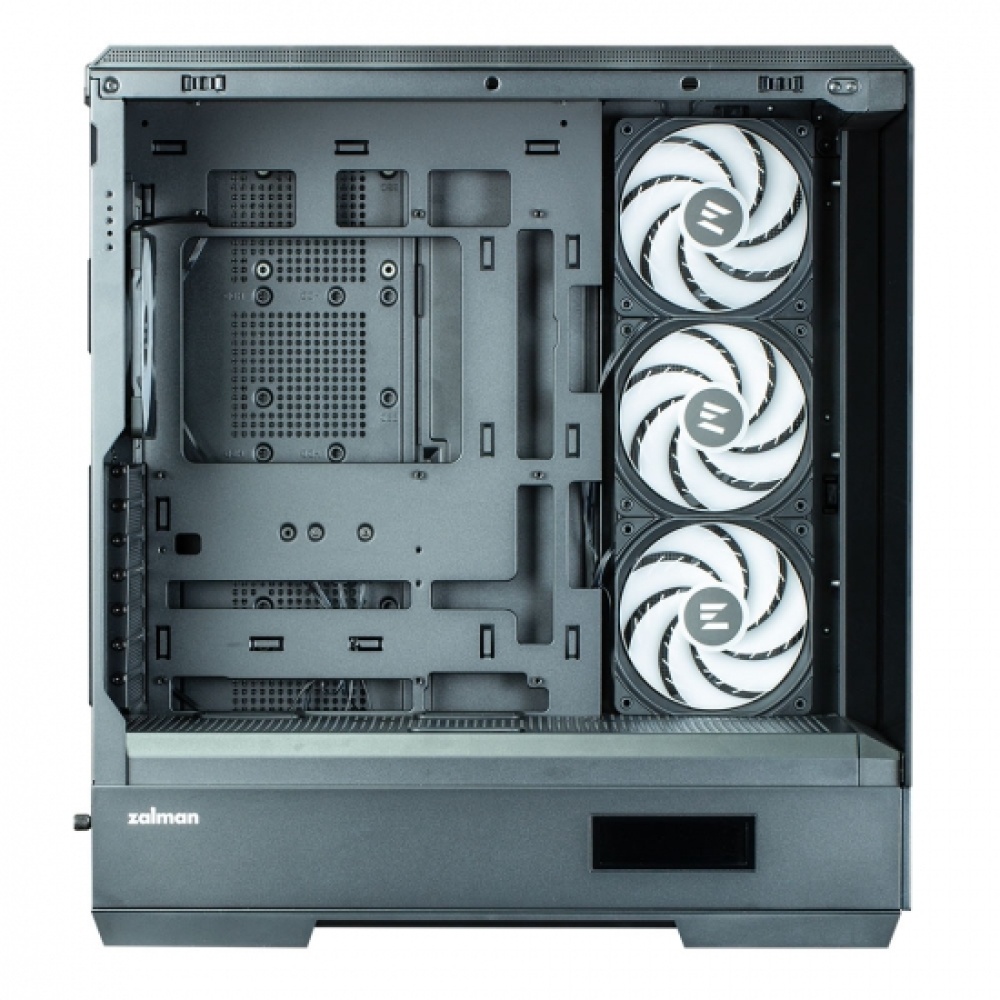 Корпус Zalman P50 DS без БП, 2xUSB3.0, 1xUSBType-C, 4x120мм ARGB, VGA 435мм, LCS ready, TG Side Panel, ATX, чёрный,P50DSBLACK — изображение 4