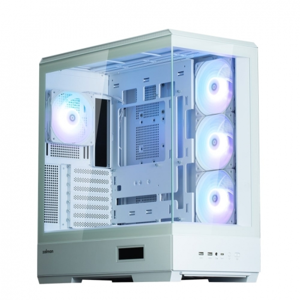 Корпус Zalman P50 DS без БП, 2xUSB3.0, 1xUSBType-C, 4x120мм ARGB, VGA 435мм, LCS ready, TG Side Panel, ATX, белый,P50DSWHITE — изображение 13