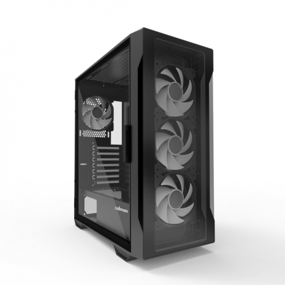 Корпус Zalman I3 NEO TG BLACK, без БП, 1xUSB3.0, 2xUSB2.0, 4x120mm RGB fans, TG Side/Front Panel, AT — изображение 5