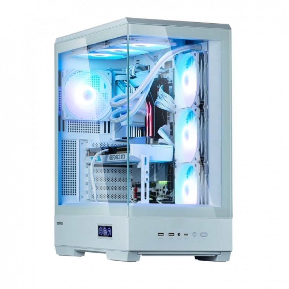 Корпус Zalman P50 DS без БП, 2xUSB3.0, 1xUSBType-C, 4x120мм ARGB, VGA 435мм, LCS ready, TG Side Panel, ATX, белый,P50DSWHITE — изображение 10