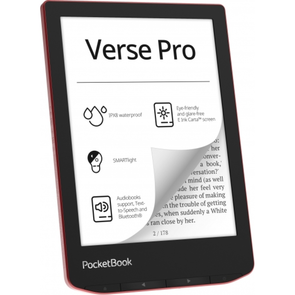 Купить Электронная книга PocketBook 634 Verse Pro, Passion Red в Ташкенте 3