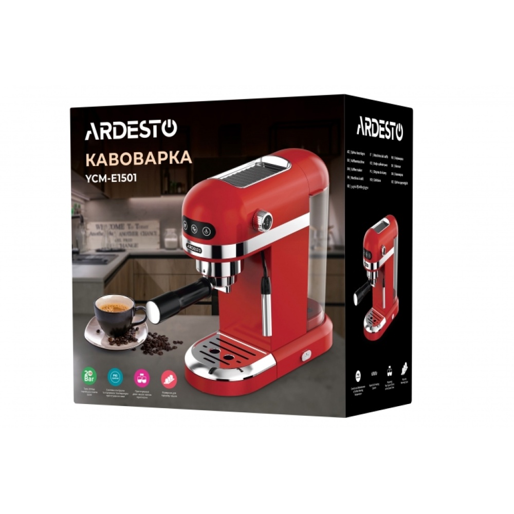 Купить Кофеварка Ardesto  рожковая  YCM-E1501, 1,4л в Ташкенте 18